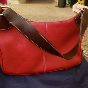 Red Leather Dooney & Bourke Handbag